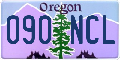 OR license plate 090NCL
