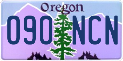 OR license plate 090NCN