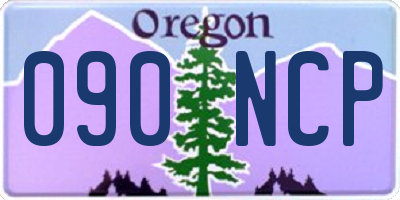 OR license plate 090NCP