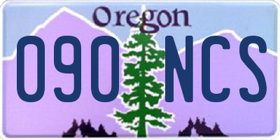 OR license plate 090NCS