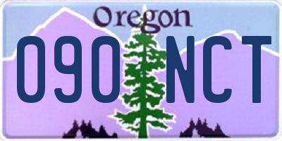 OR license plate 090NCT