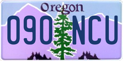 OR license plate 090NCU