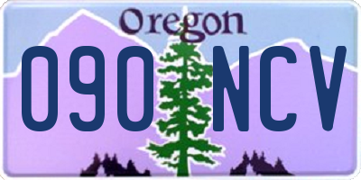 OR license plate 090NCV