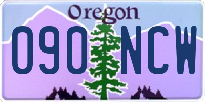OR license plate 090NCW