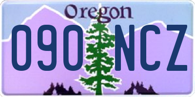 OR license plate 090NCZ