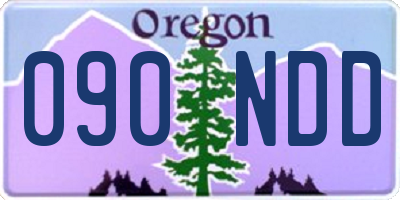OR license plate 090NDD