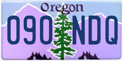 OR license plate 090NDQ