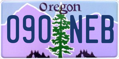 OR license plate 090NEB