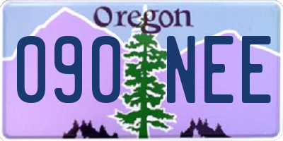 OR license plate 090NEE