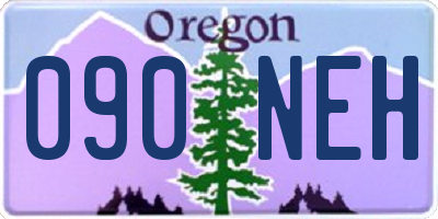 OR license plate 090NEH