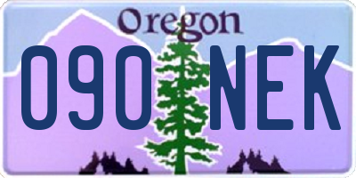 OR license plate 090NEK