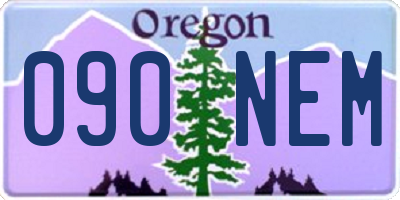 OR license plate 090NEM