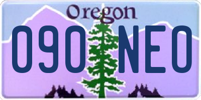 OR license plate 090NEO