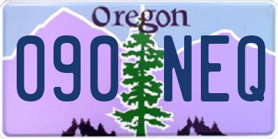 OR license plate 090NEQ