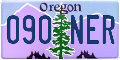 OR license plate 090NER