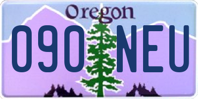 OR license plate 090NEU