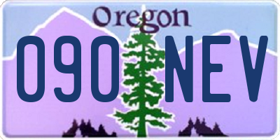 OR license plate 090NEV