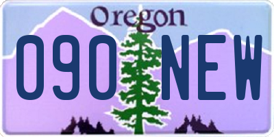 OR license plate 090NEW