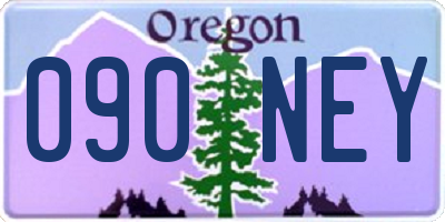 OR license plate 090NEY