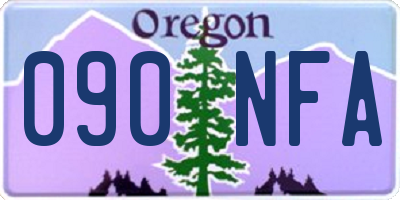 OR license plate 090NFA