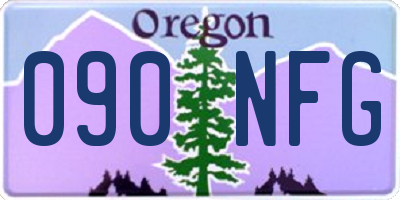 OR license plate 090NFG