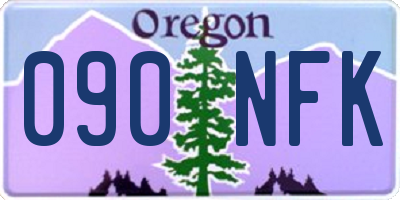 OR license plate 090NFK