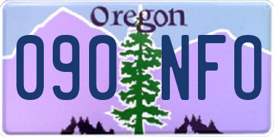 OR license plate 090NFO