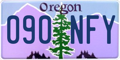 OR license plate 090NFY