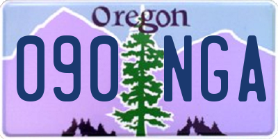 OR license plate 090NGA