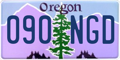 OR license plate 090NGD