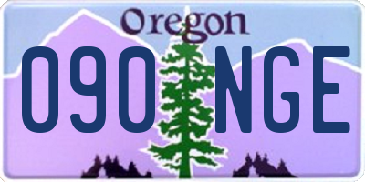 OR license plate 090NGE