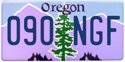 OR license plate 090NGF