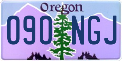 OR license plate 090NGJ