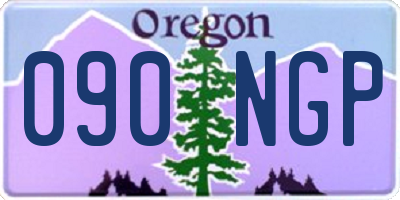 OR license plate 090NGP