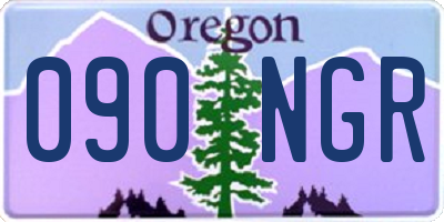 OR license plate 090NGR