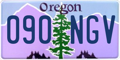 OR license plate 090NGV