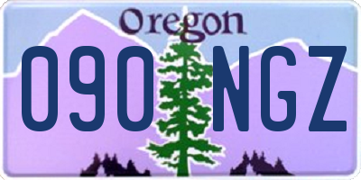OR license plate 090NGZ
