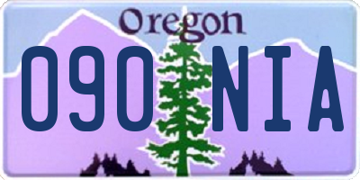 OR license plate 090NIA