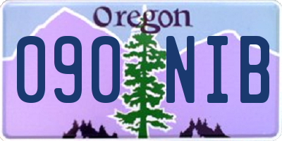 OR license plate 090NIB