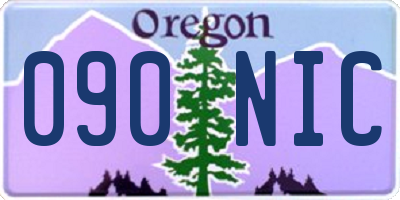 OR license plate 090NIC