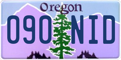 OR license plate 090NID