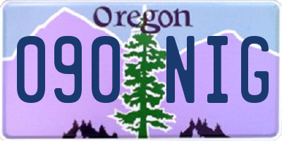 OR license plate 090NIG