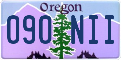 OR license plate 090NII
