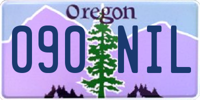 OR license plate 090NIL