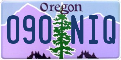OR license plate 090NIQ