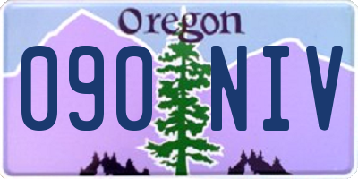 OR license plate 090NIV