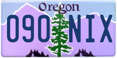 OR license plate 090NIX