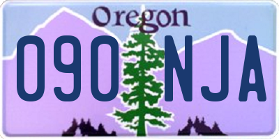 OR license plate 090NJA