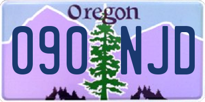 OR license plate 090NJD