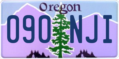 OR license plate 090NJI